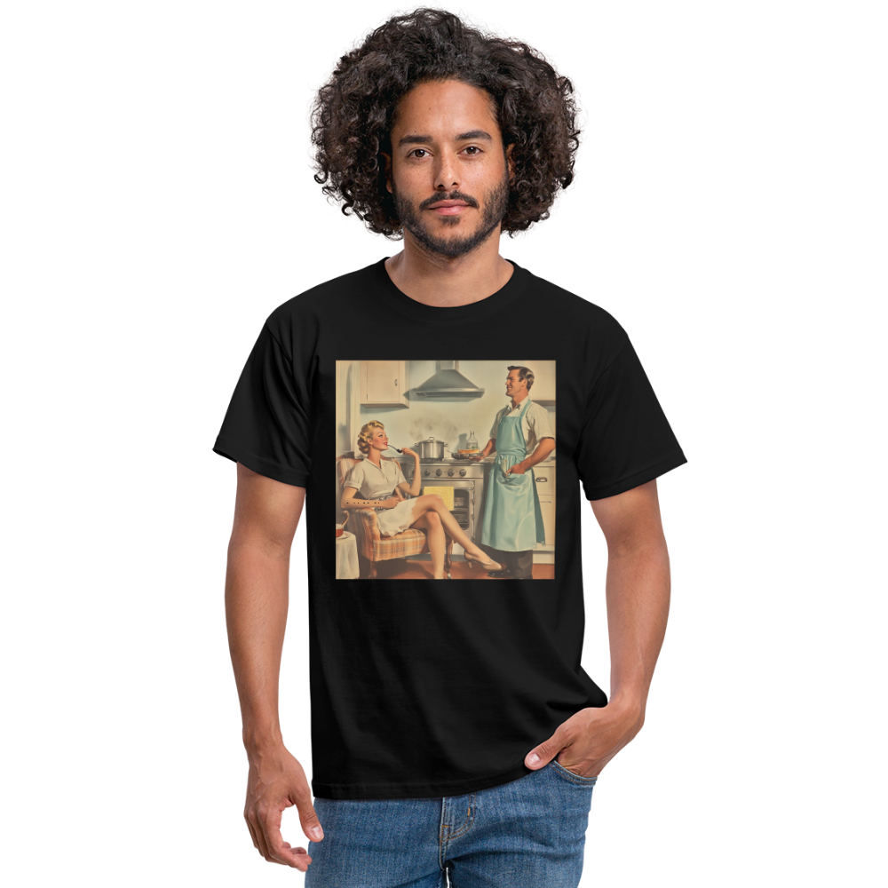 Äta bör man - annars dör man, T-shirt herr - svart