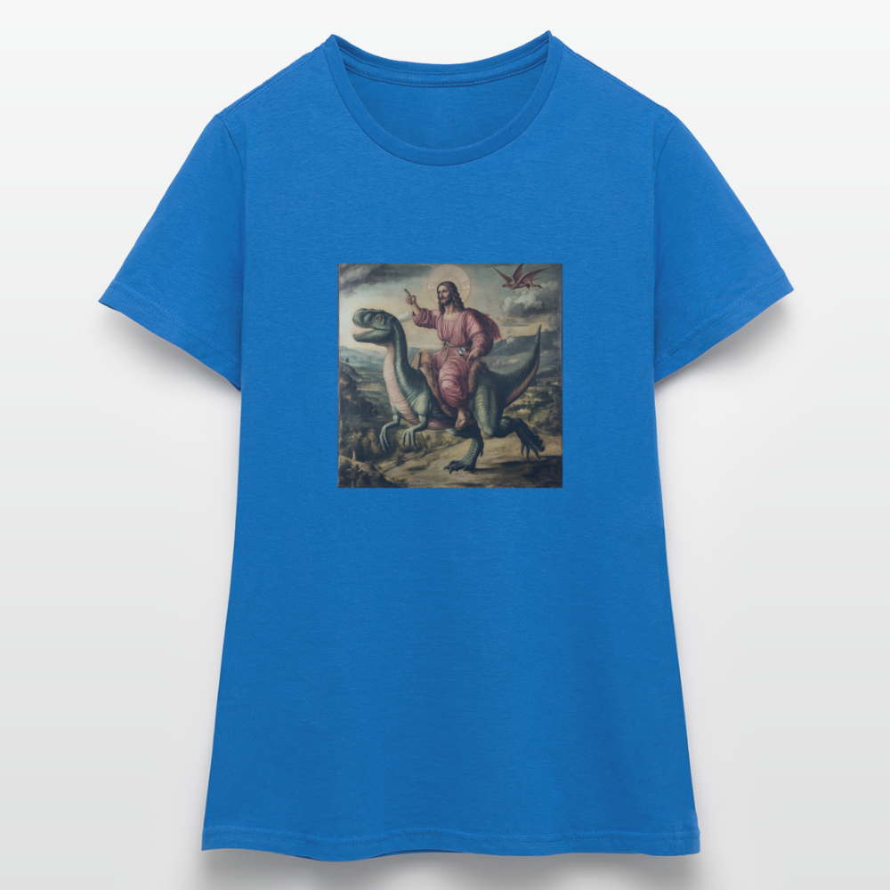 Ritten genom Tiden, T-shirt dam - royalblå