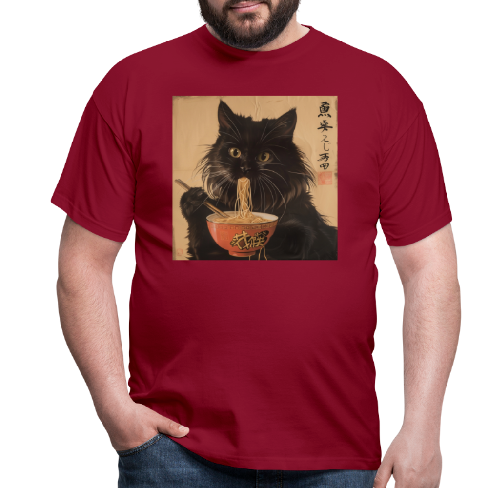 Kejsarens Katt och Ramens Hemlighet, T-shirt herr - tegelröd