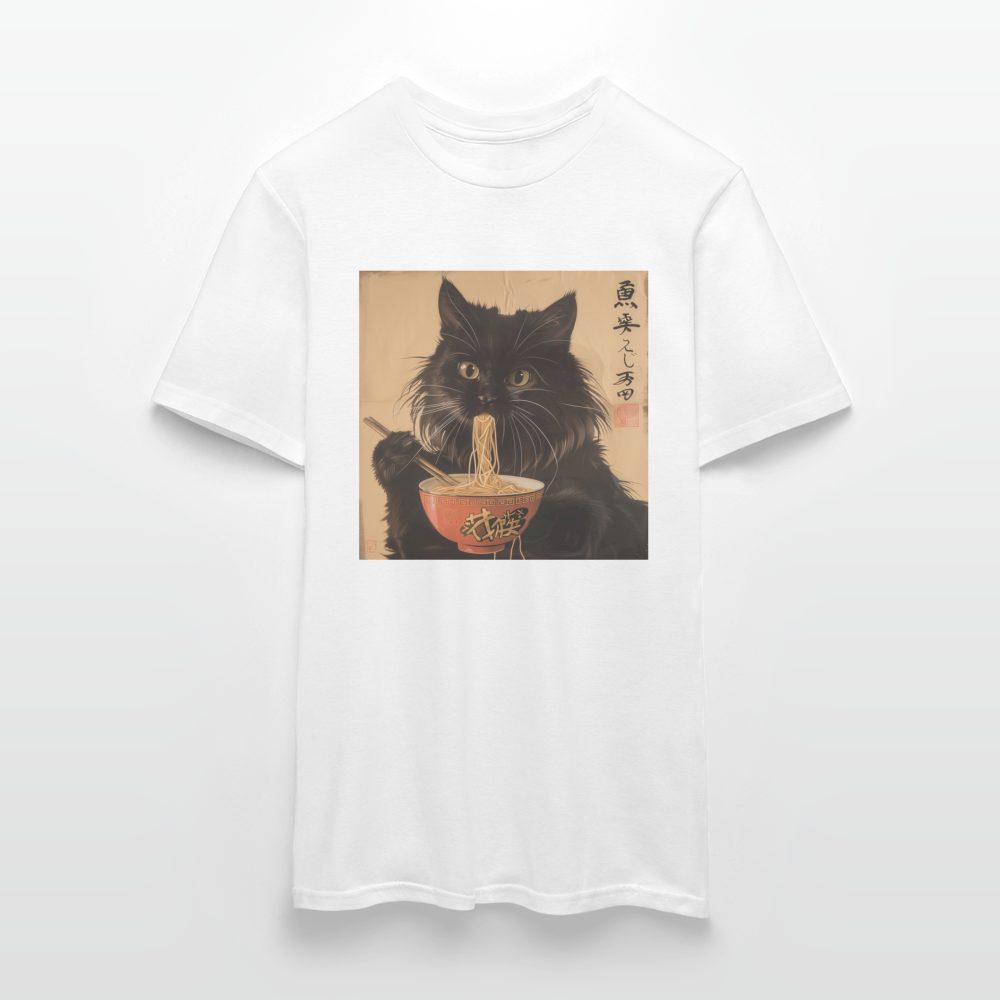 Kejsarens Katt och Ramens Hemlighet, T-shirt herr - vit
