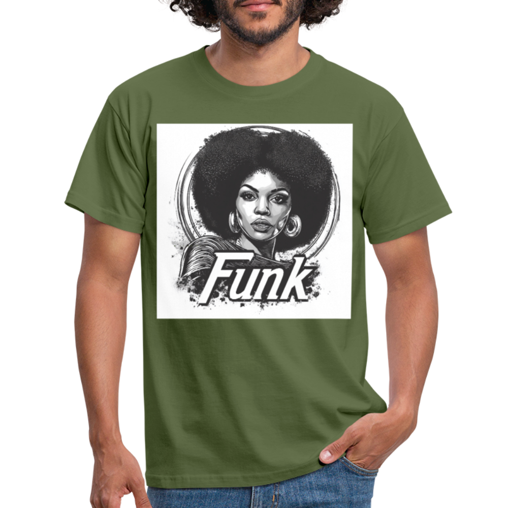 Funk Queen: Power in Motion, T-shirt herr - Militärgrön