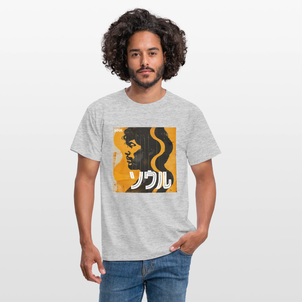 Nippon Grooves, T-shirt unisex - gråmelerad