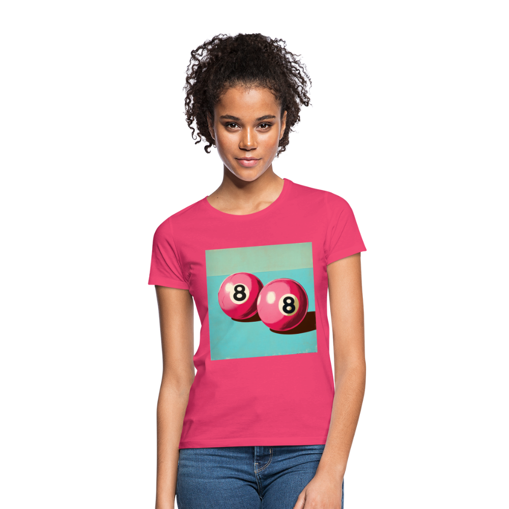 Rosa Rivaler, T-shirt dam - azalea