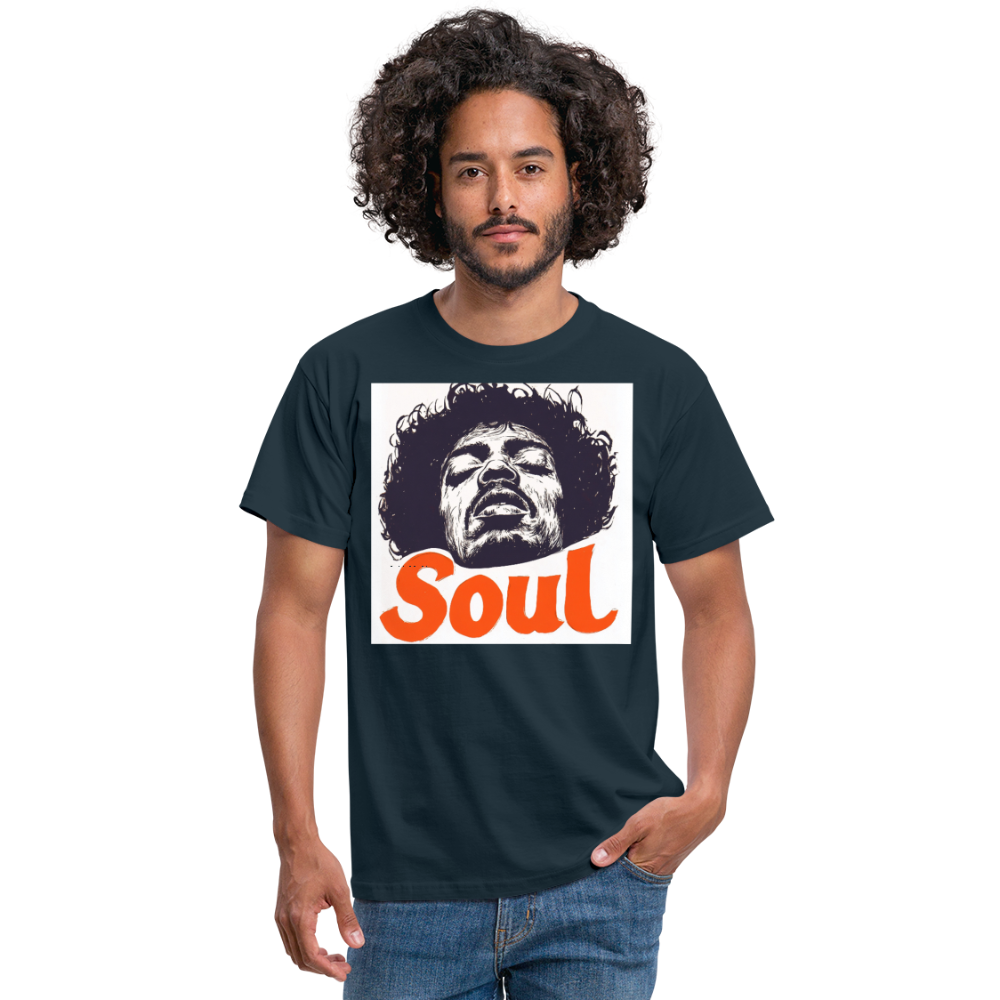 Kärlek, frihet och rättvisa, T-shirt herr - marinblå