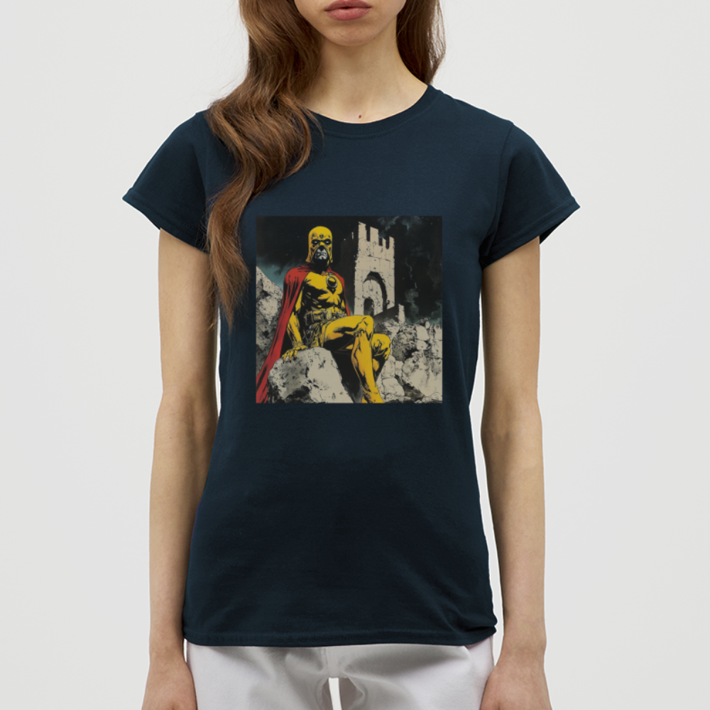 Orkalon, T-shirt dam - marinblå