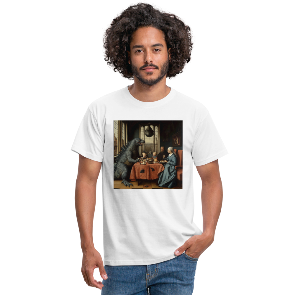 Familjens Fest med Gäst,T-shirt herr - vit