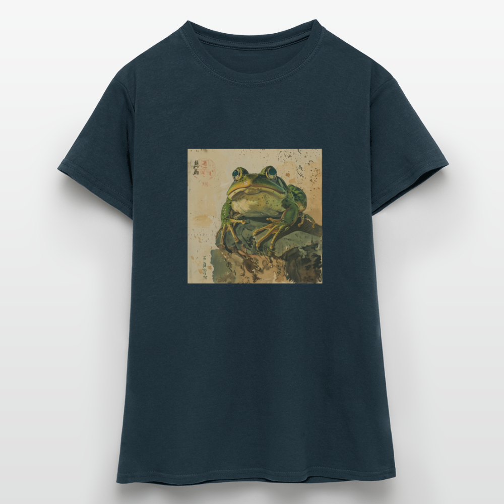 Grodan i Skymningen, T-shirt dam - marinblå