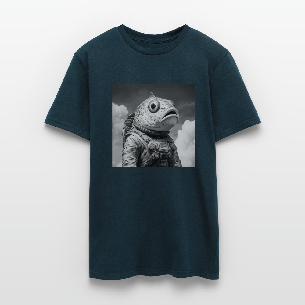 En ensam simtur i universum, T-shirt herr - marinblå