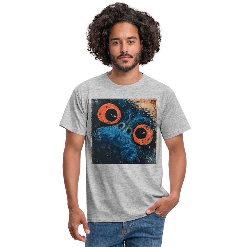 Den blå vännen, T-shirt herr - gråmelerad