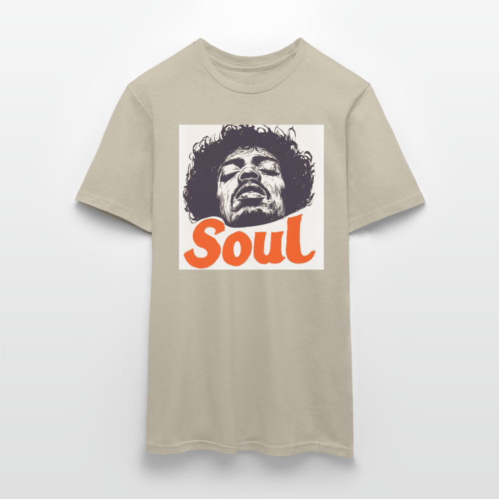 Kärlek, frihet och rättvisa, T-shirt herr - sandbeige