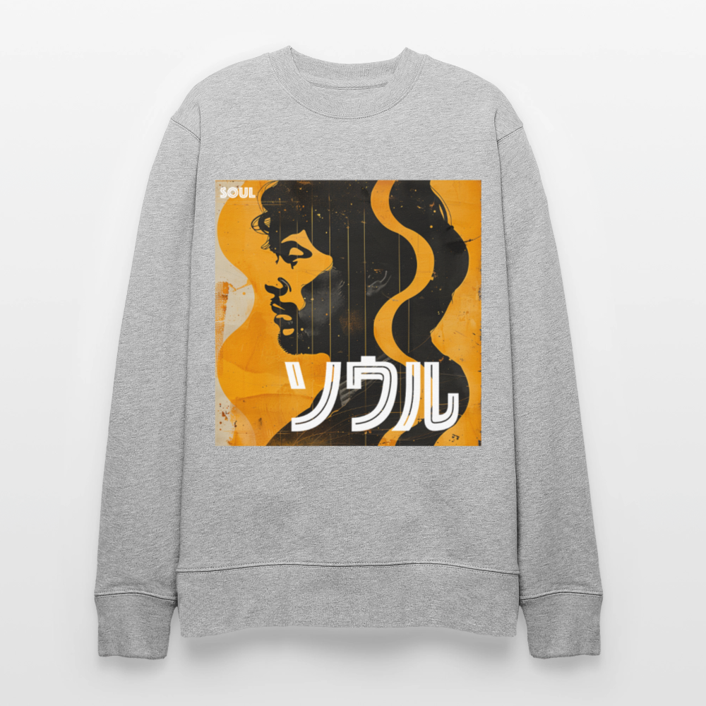 Nippon Grooves, Ekologisk sweatshirt CHANGER unisex från Stanley/Stella - gråmelerad