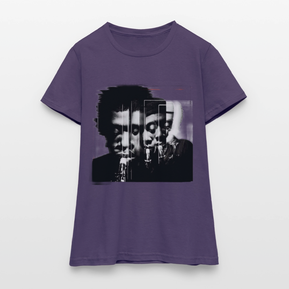 Between Breaths, T-shirt dam - mörklila
