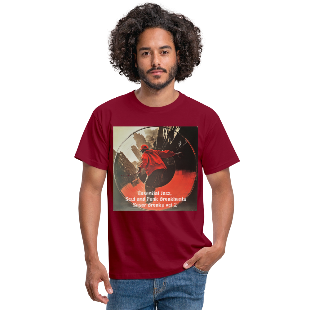 Super Breaks vol 2, T-shirt herr - tegelröd