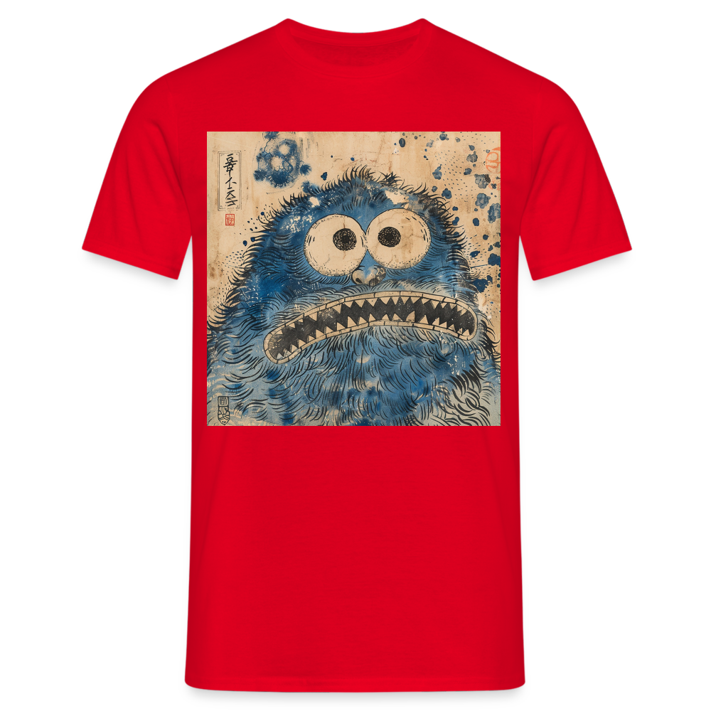 Uramiko ramlar i floden, T-shirt herr - röd