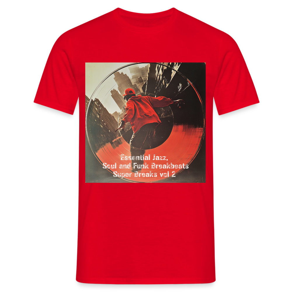 Super Breaks vol 2, T-shirt herr - röd