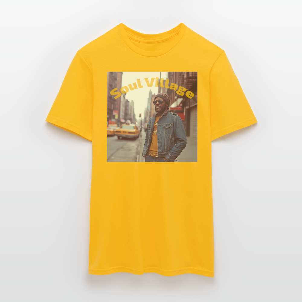 Soul Village, T-shirt herr - gul