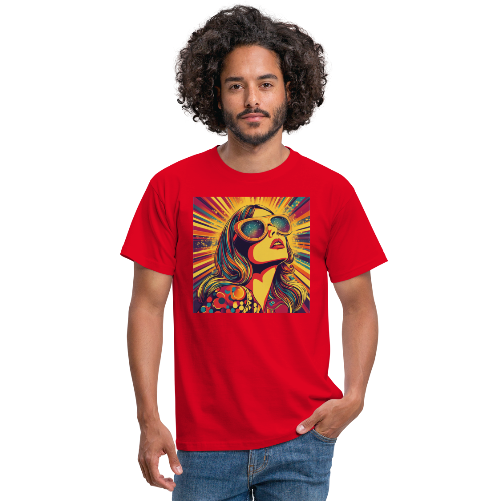 Disco Fever, T-shirt herr - röd