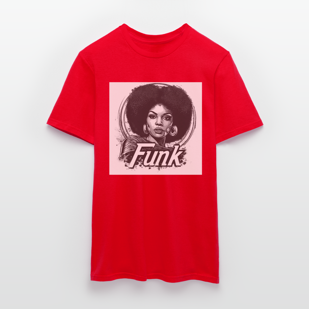 Funk Queen: Power in Motion, T-shirt herr - röd