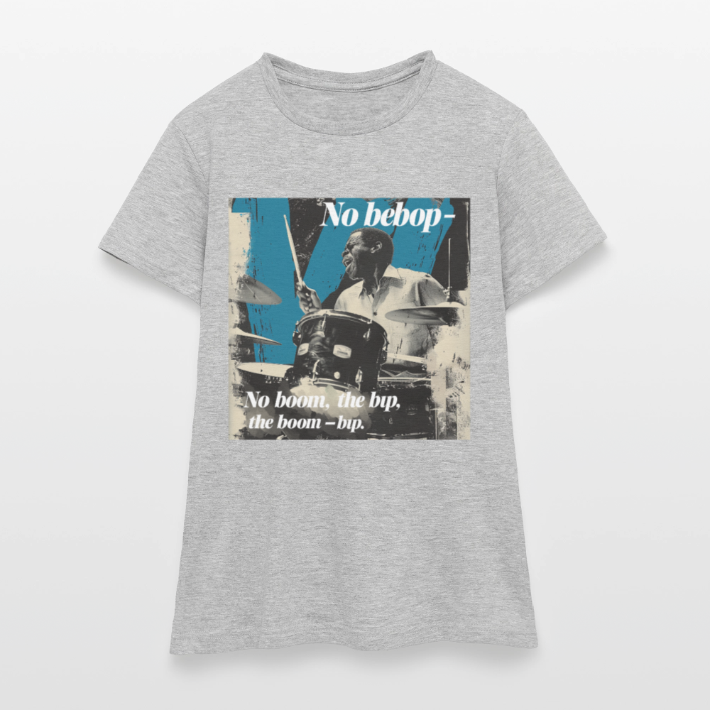 Push It Bebop, T-shirt dam - gråmelerad