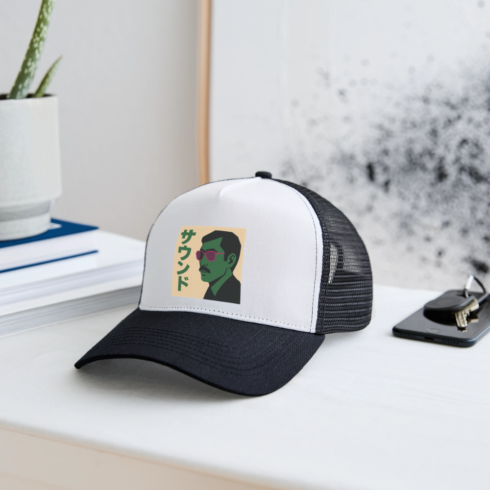 Nippon Sound, Trucker Cap - vit/svart