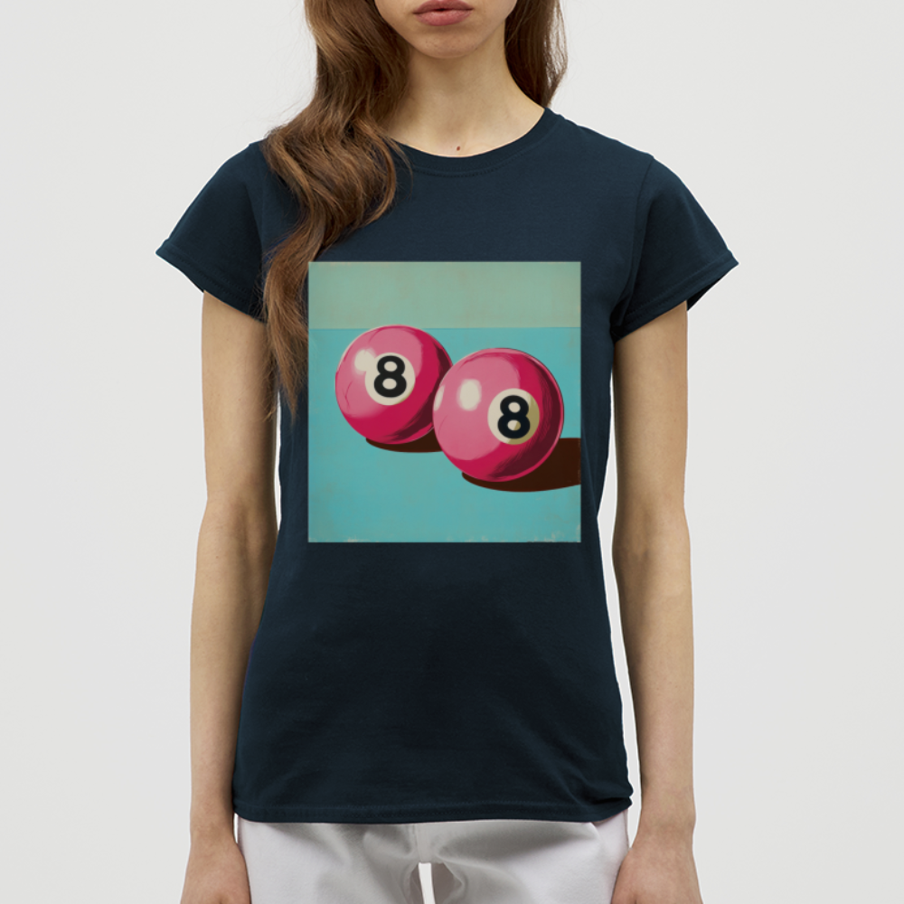 Rosa Rivaler, T-shirt dam - marinblå