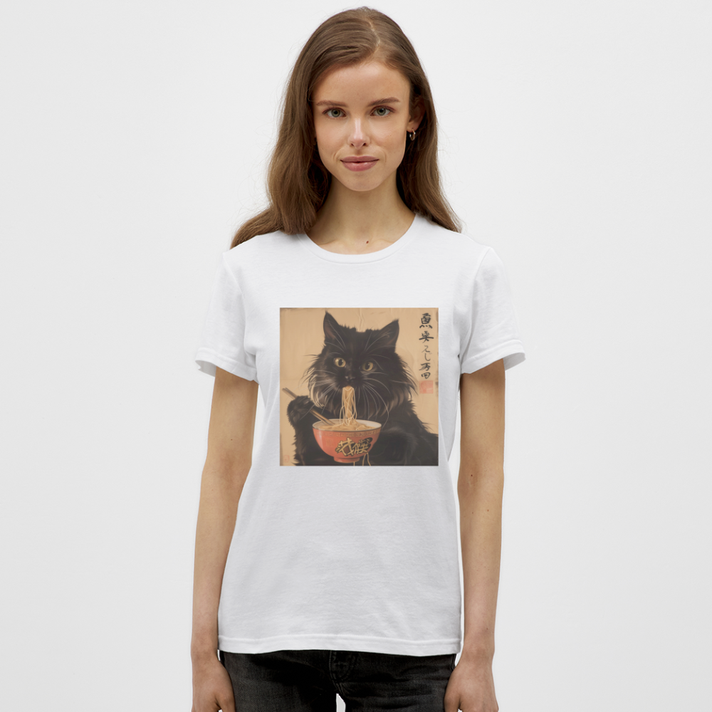 Kejsarens Katt och Ramens Hemlighet, T-shirt dam - vit