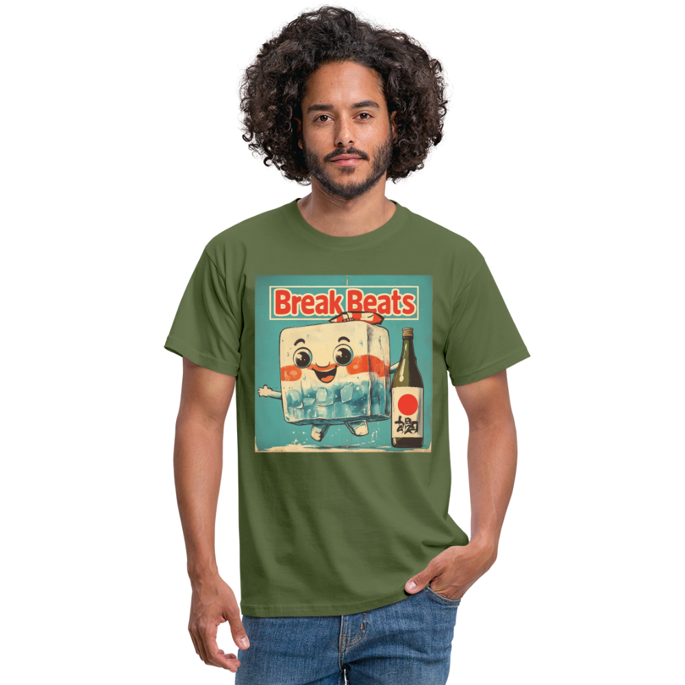 Nippon Break Beats, T-shirt herr - Militärgrön