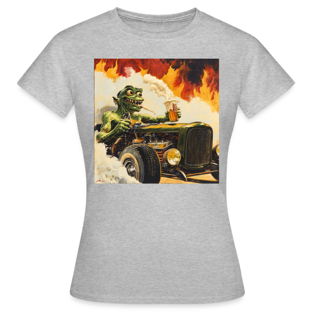 Ragg-Rex, T-shirt dam - gråmelerad