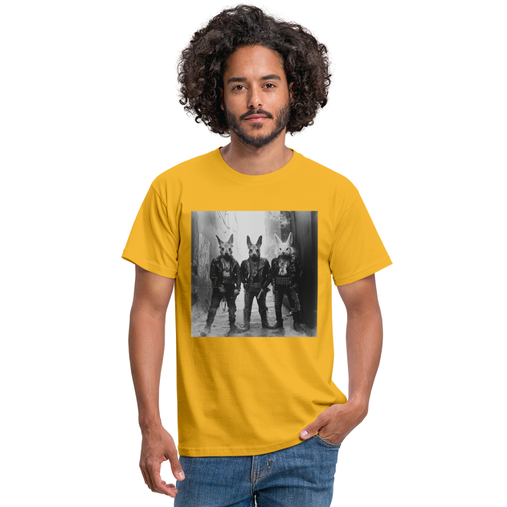 The Hare Raisers, T-shirt herr - gul