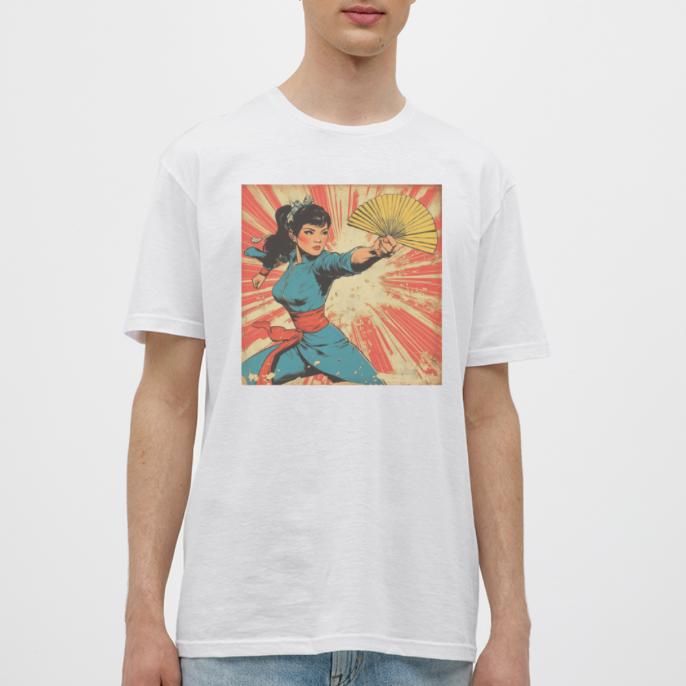 Solfjädern, T-shirt herr - vit