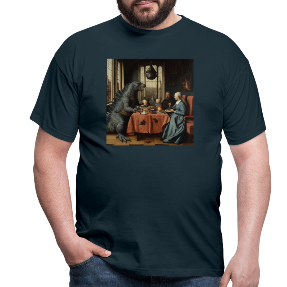 Familjens Fest med Gäst,T-shirt herr - marinblå