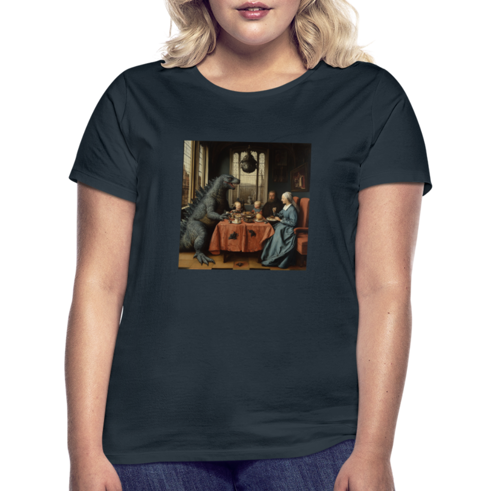 Familjens Fest med Gäst, T-shirt dam - marinblå