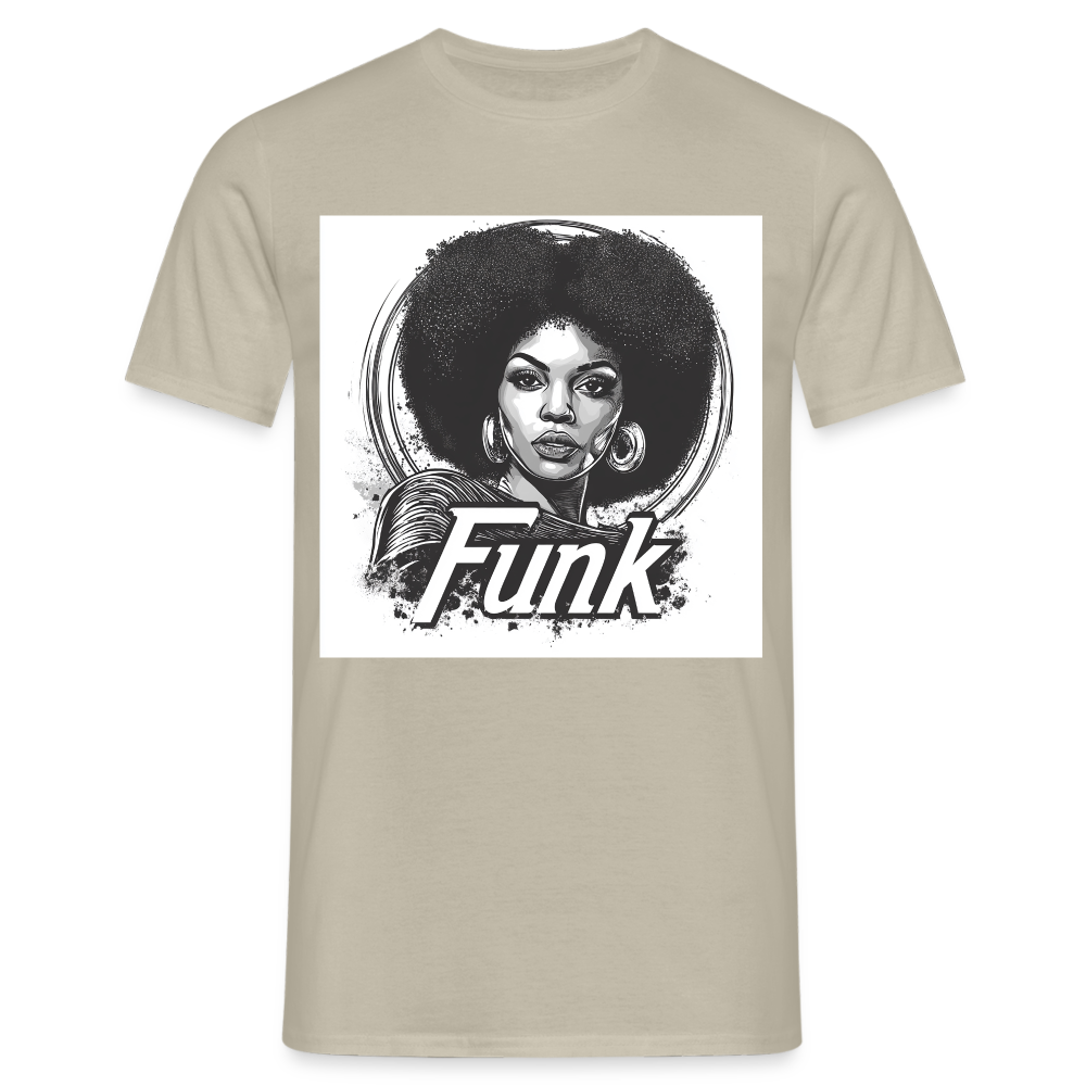 Funk Queen: Power in Motion, T-shirt herr - sandbeige
