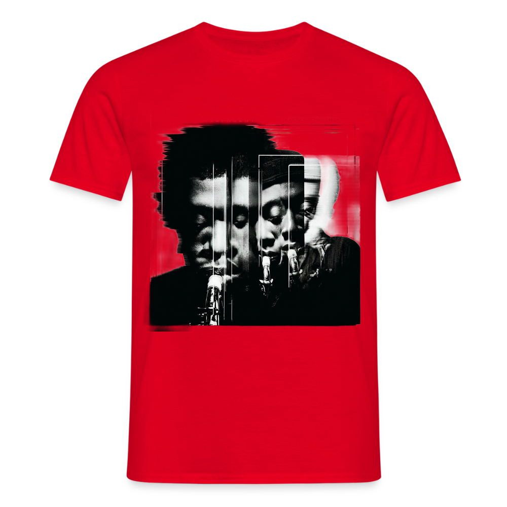 Between Breaths, T-shirt herr - röd