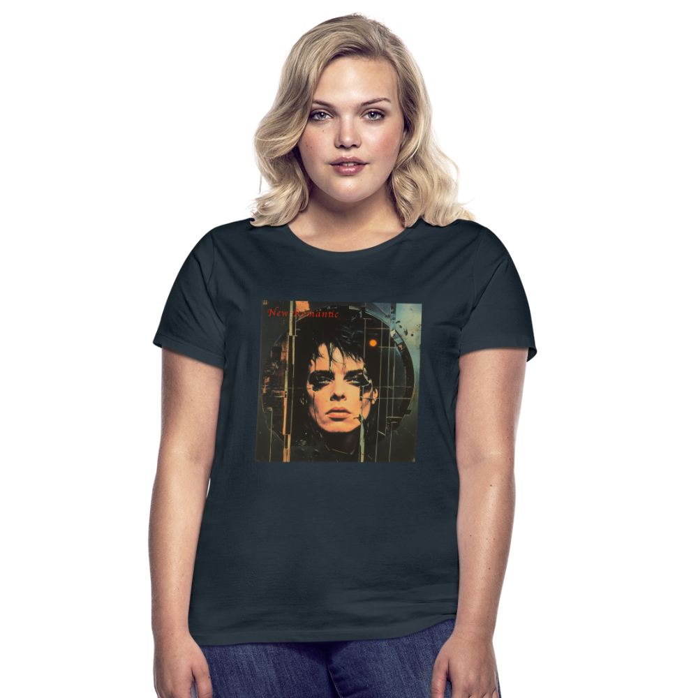New Romance, T-shirt dam - marinblå