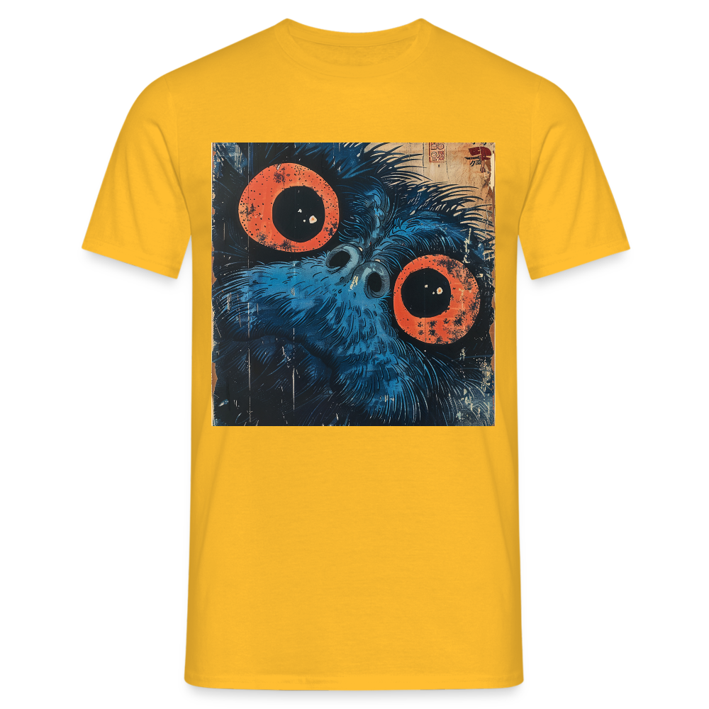 Den blå vännen, T-shirt herr - gul