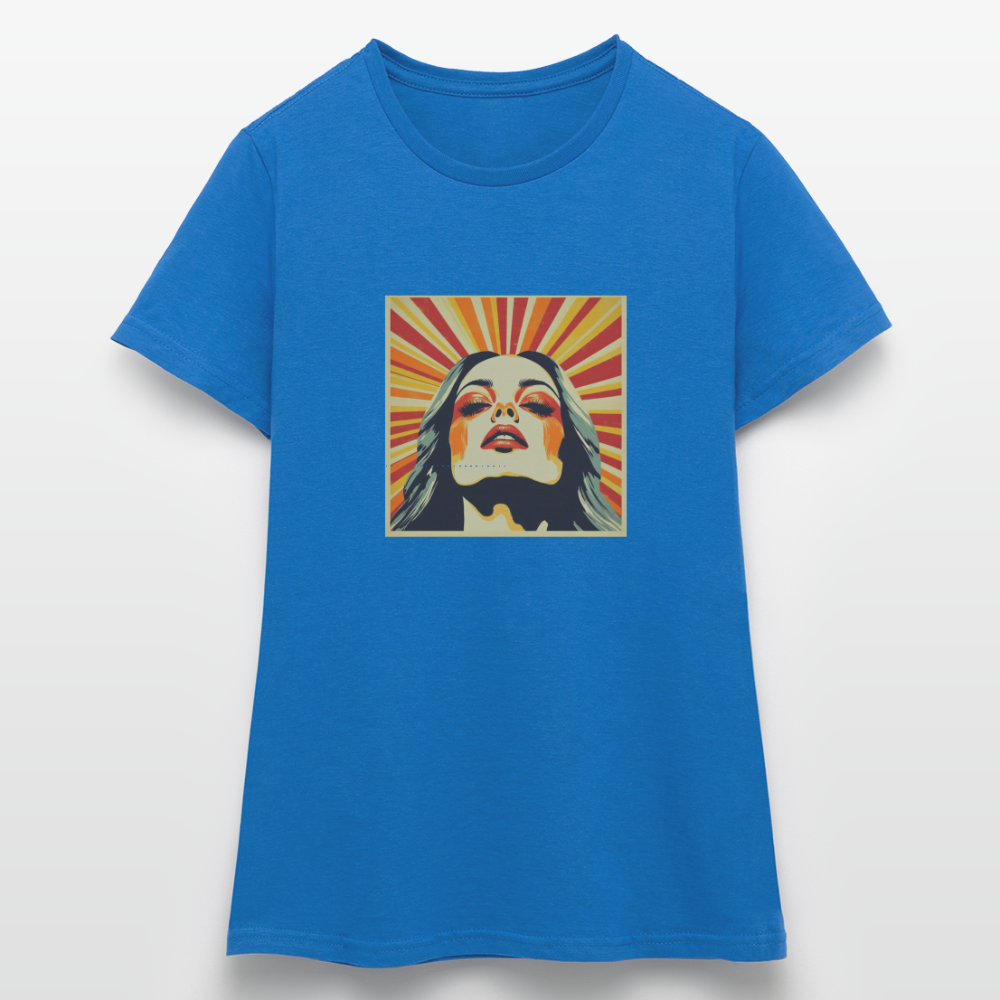 Sun Girl, T-shirt dam - royalblå