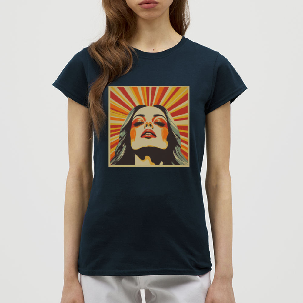 Sun Girl, T-shirt dam - marinblå
