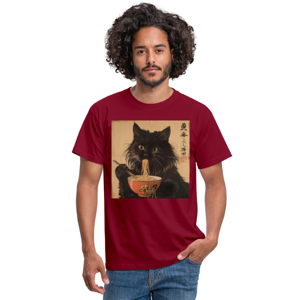 Kejsarens Katt och Ramens Hemlighet, T-shirt herr - tegelröd