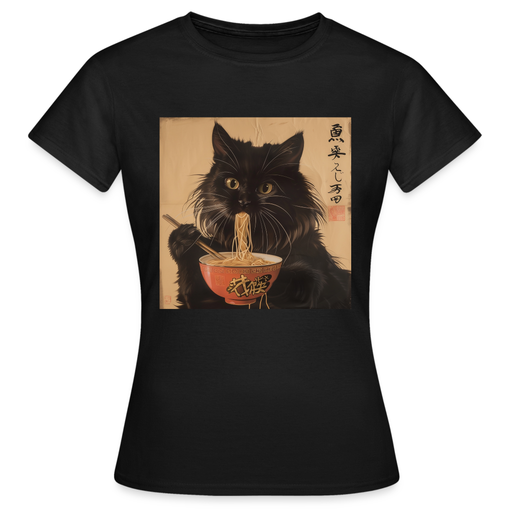 Kejsarens Katt och Ramens Hemlighet, T-shirt dam - svart