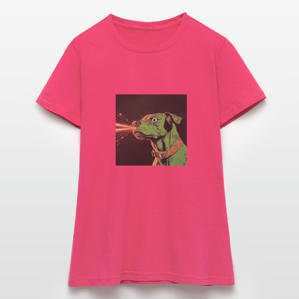 Strålhunden, T-shirt dam - azalea