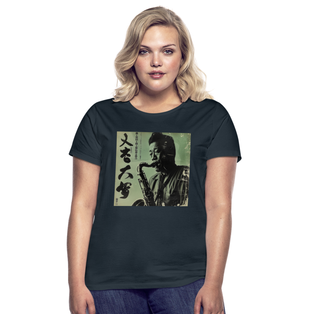 Live Mount Fuji Jazzcafé , T-shirt dam - marinblå