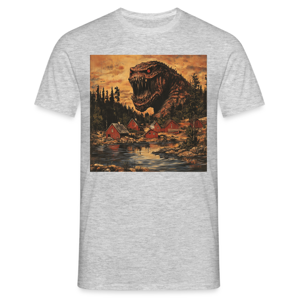 När Draken Vaknade vid Siljan, T-shirt herr - gråmelerad