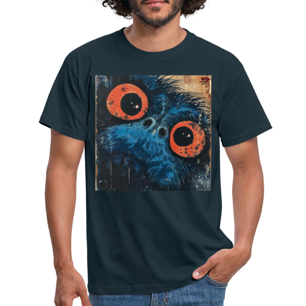 Den blå vännen, T-shirt herr - marinblå