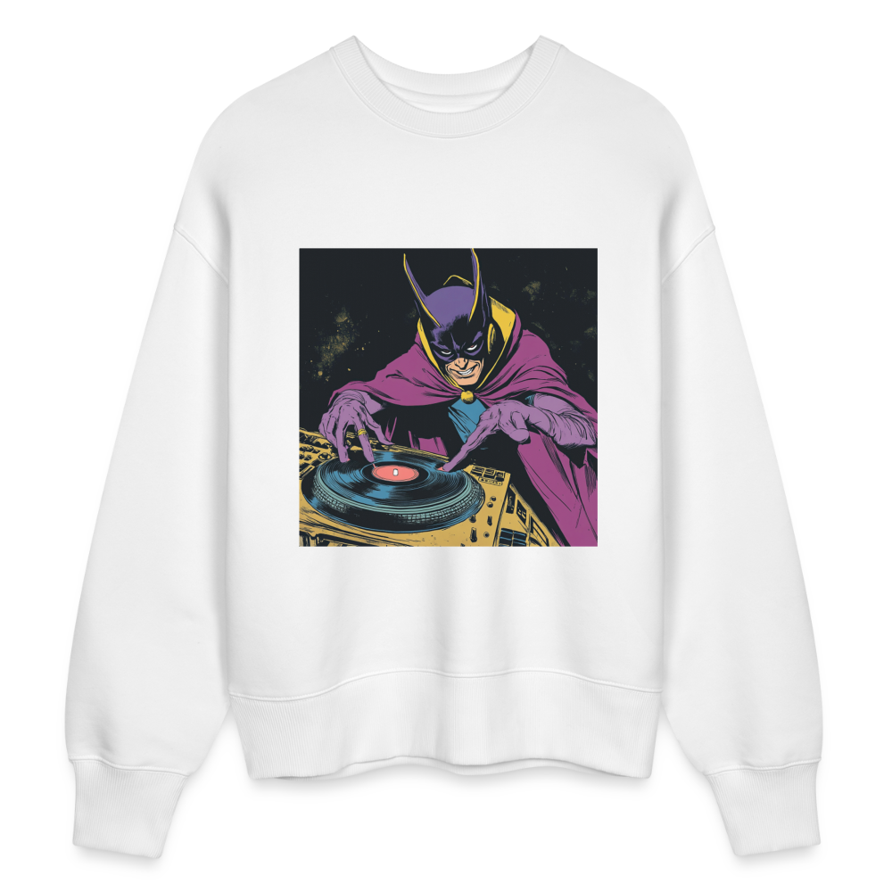 Purple Pulse, Ekologisk oversizetröja RADDER unisex från Stanley/Stella - vit