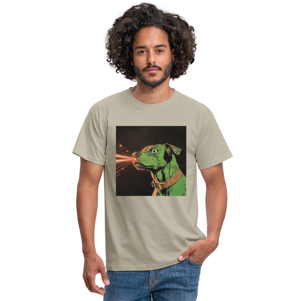 Strålhunden, T-shirt herr - sandbeige