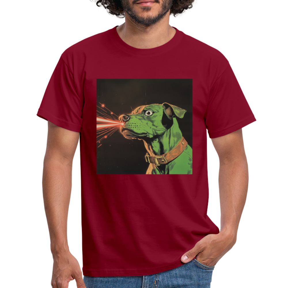 Strålhunden, T-shirt herr - tegelröd