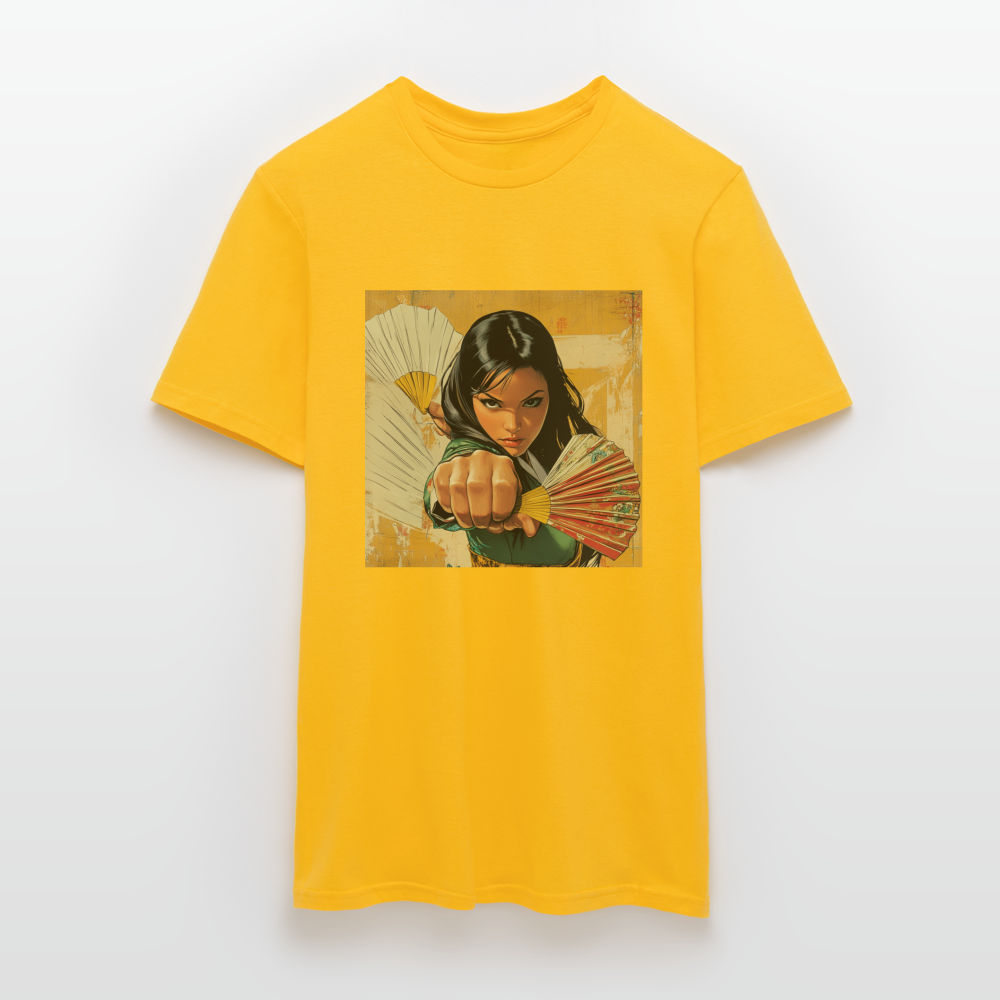 Blå Lotus, T-shirt herr - gul