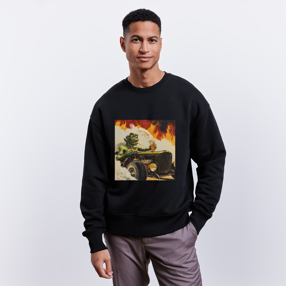 Ragg-Rex, Ekologisk oversizetröja RADDER unisex från Stanley/Stella - svart