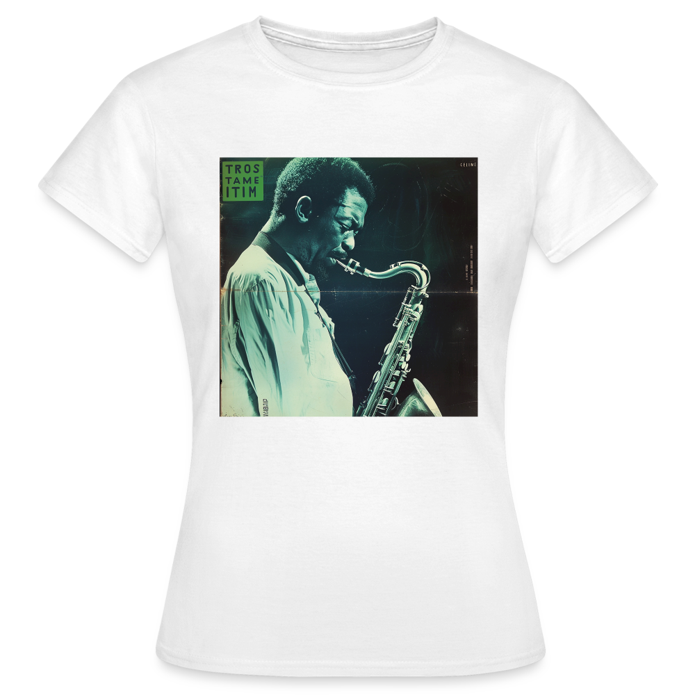 Gåtfull figur i jazzens underground, T-shirt dam - vit
